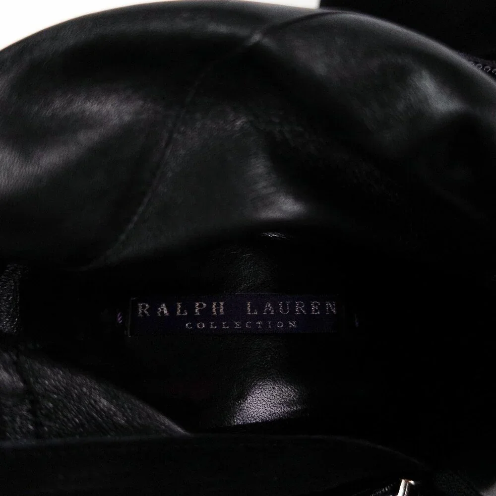 Ralph Lauren Collection Purple Label Tall Suede Heeled Boots - Picture 12 of 14